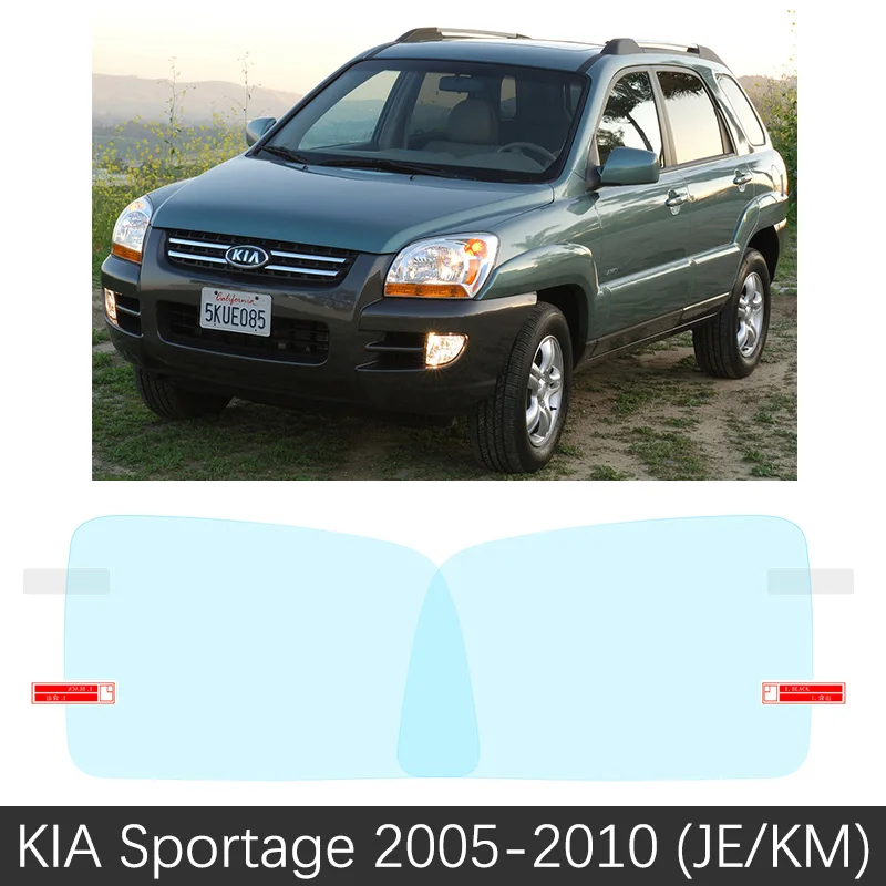 Для KIA Sportage 2005~ JE KM SL QL Автомобильная зеркальная защитная пленка заднего вида, противоослепляющая, водонепроницаемая, непромокаемая, противотуманная, автомобильная наклейка - Название цвета: Sportage 2005-2010