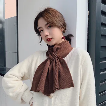 

2020 Cross Winter Scarf Women Warm Foulard Solid Scarves Fashion Casual Scarfs Cashmere Bufandas Hombre