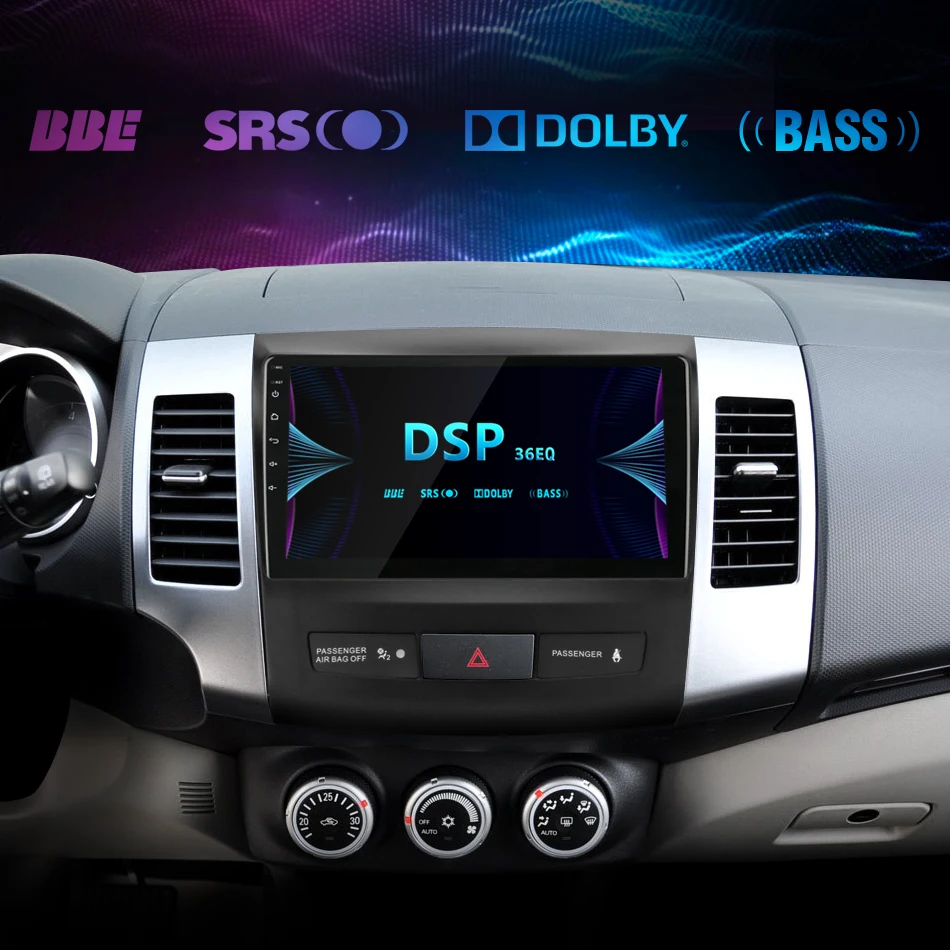 Cheap 2 Din 2G+32G Android 8.0 Car Radio for Mitsubishi Outlander Xl 2 CW0W 2005-2012 Navigation GPS Coche Players DVD Head Unit RDS 5