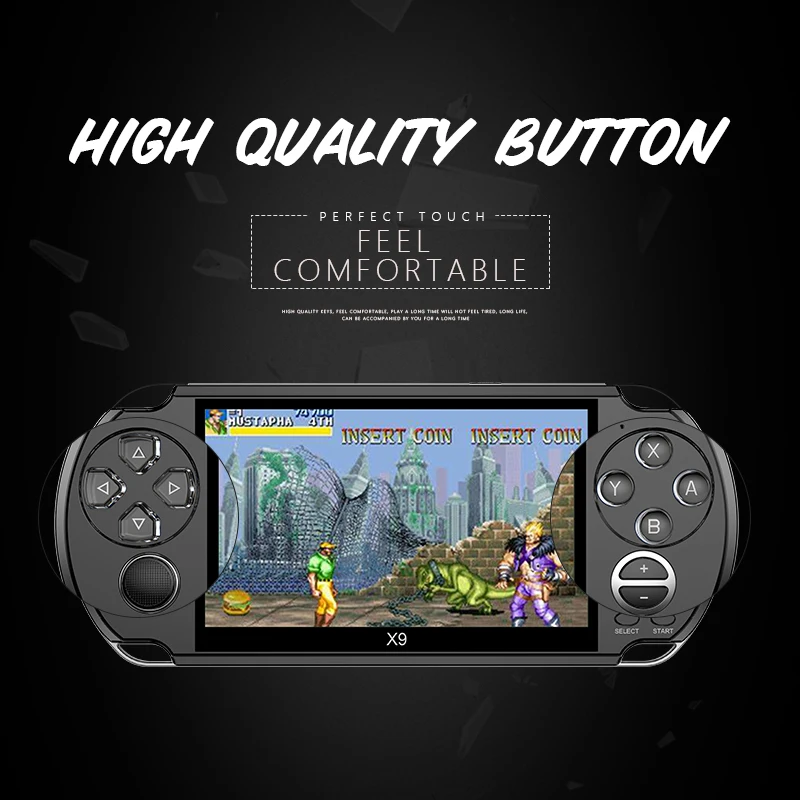 

Double system Retro Game Console 40 Emulators 64bit 5.0 inch Portable Handheld Game Player 360 Degree controller Childrens Toys