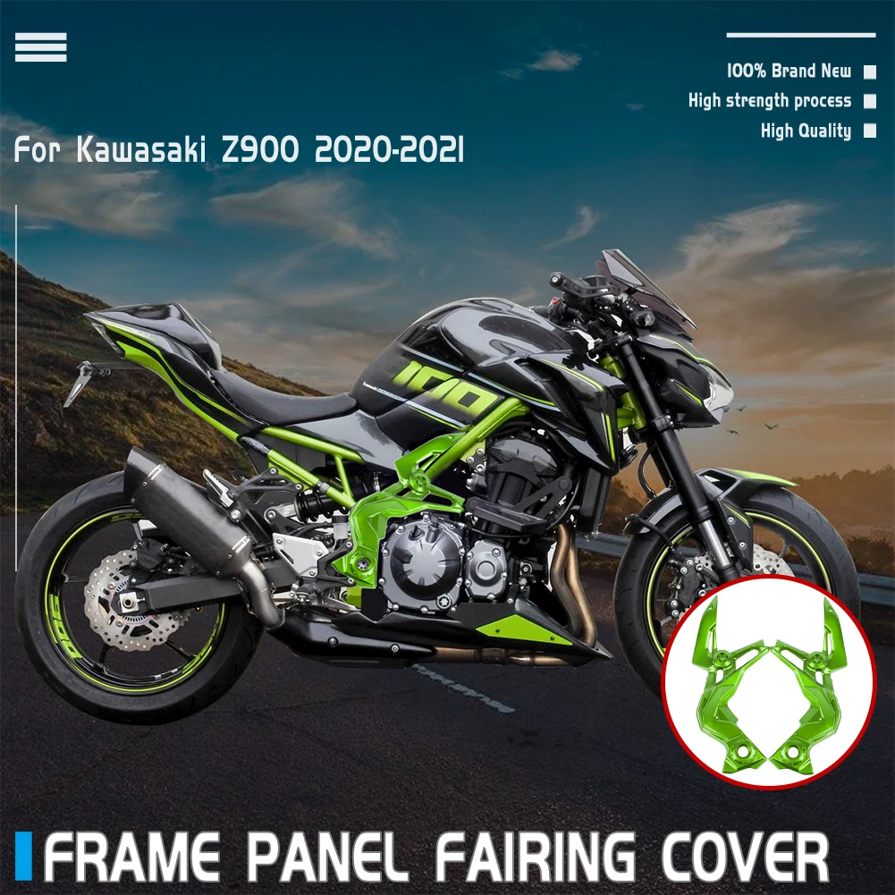 Green LJBusRoll for Kawasaki Z900 2017 2018 2019 Left Right Frame Side Cover Cowl Panel Trim Body Fairing Cover Z 900 17 18 19 