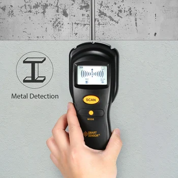 センサーAR906スタッド木材ファインダー壁金属検出器ac線検出器壁スキャナとオーディオアラート宝detecters lcdディスプレイ
