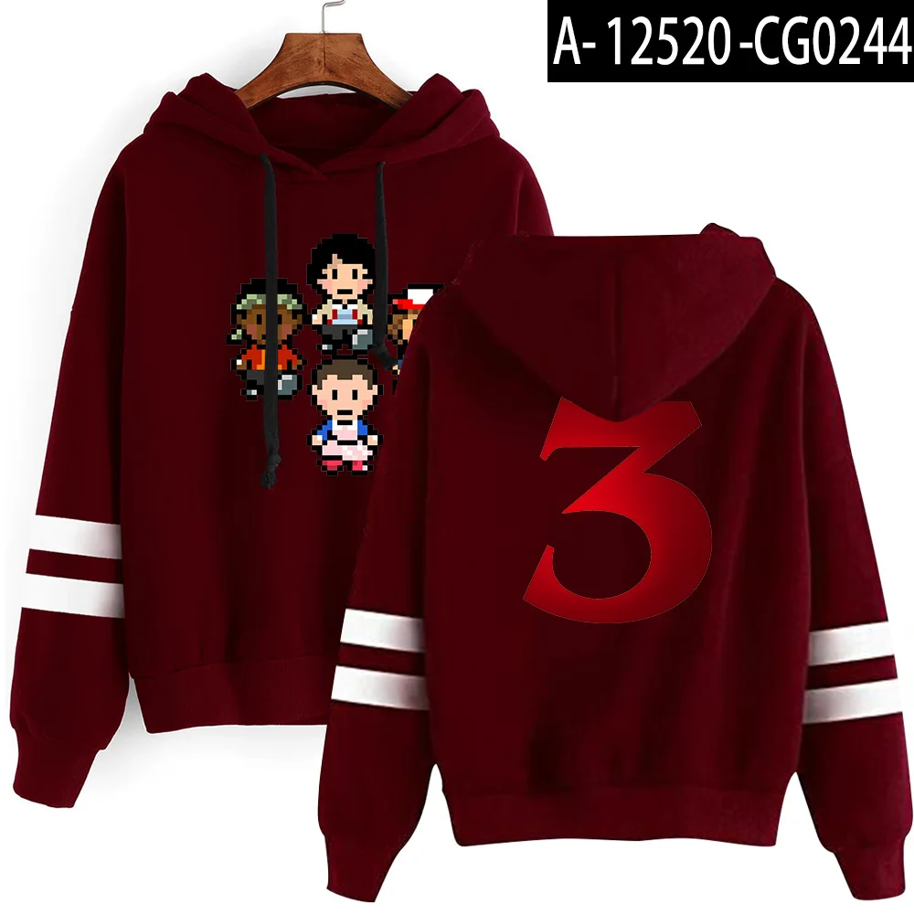 Stranger Things Fashion Printed Hoodies Women/Men Long Sleeve Hooded Sweatshirts Hot Sale Trendy Street Style Clothes - Цвет: Burgundy