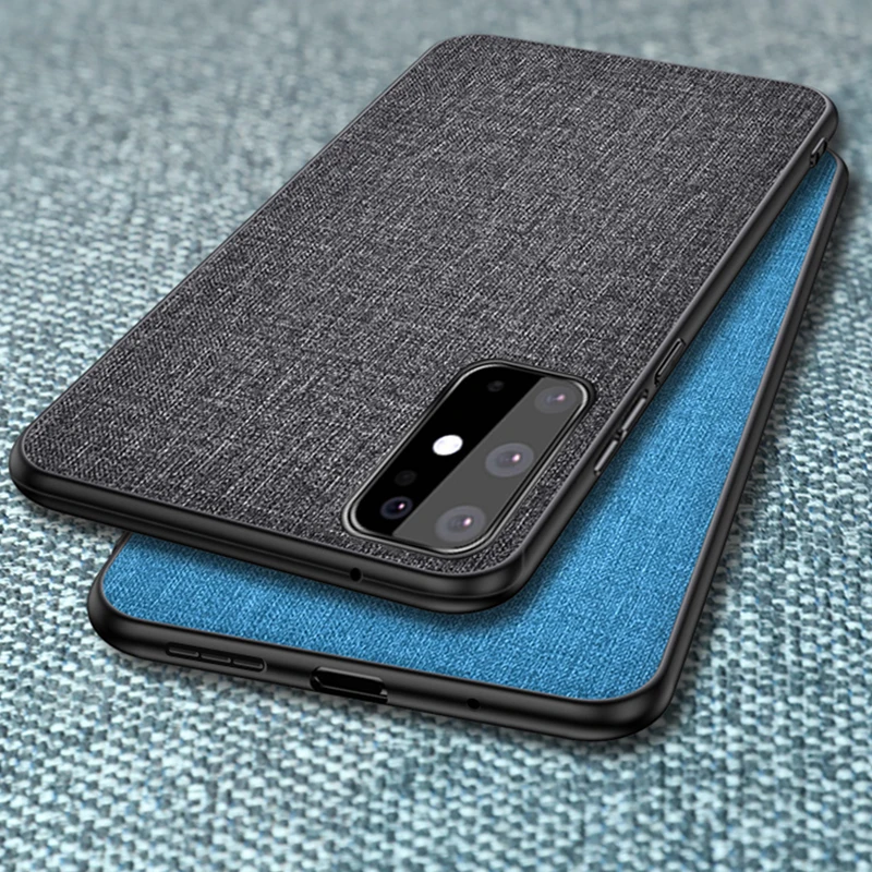Чехол для Samsung Galaxy S20 Ultra Роскошный Жесткий чехол из ткани и ТПУ чехлы + s 20 Plus |