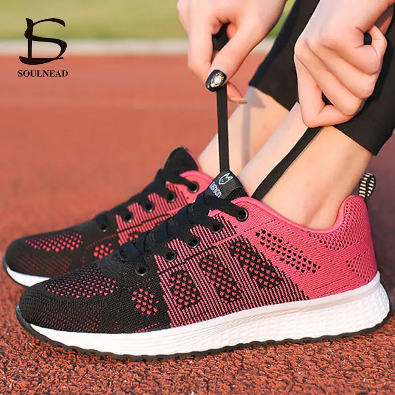 Женская обувь для бега; модная повседневная обувь; дышащая уличная спортивная обувь для девушек; женские кроссовки; цвет серый, фиолетовый; Размеры 35-40