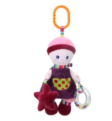 High Quality Cute Figurine Doll Pacify Doll Pendant Infant Plush Distorting Mirror Ring Circle Toy