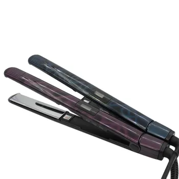 

Professional Flat Iron Titanium Ion Plates Hair Straightener Adjustable Temperature Ion Straightener EU Plug