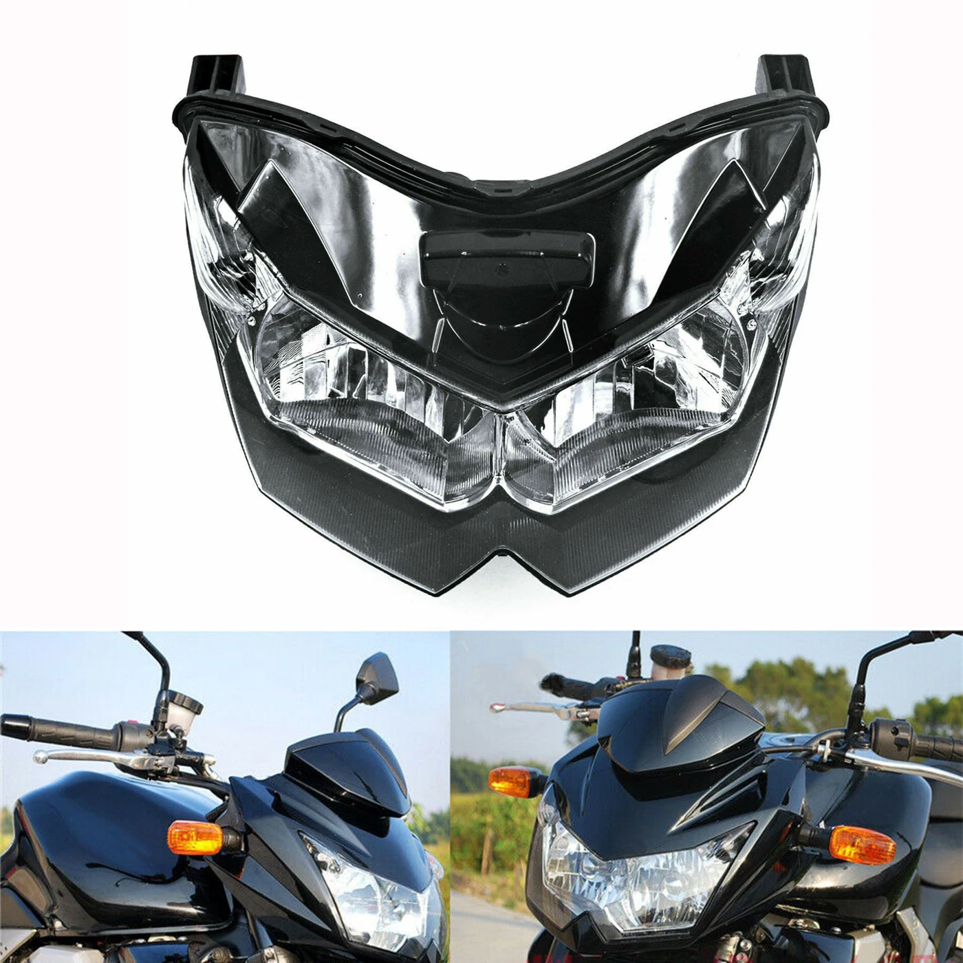 用 用 Z1000 2007-2009 用 Z750 2007-2012 オートバイ保護ヘッドライト