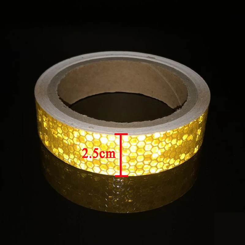 Bike Body Reflective Stickers Reflective Safety Warning Conspicuity Reflective Tape Film Sticker Light Bar Bicycle Access 5cm 100cm arrow reflective tape decoration stickers car warning safety reflection tape film auto reflector sticker