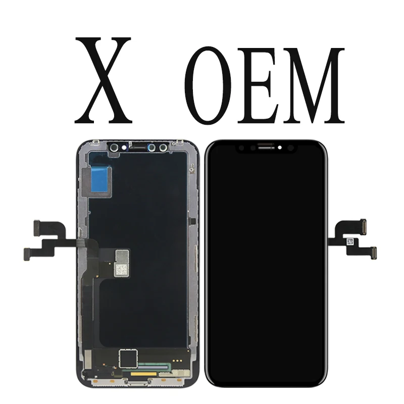 for X OEM Для iPhone 11 ЖК-дисплей для iPhone X экран дигитайзер для iPhone 11 Pro Max ЖК-сборка черный с инструментами - Цвет: for X OEM