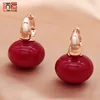 SJMADE 2022 Trend Big Simulation Pearl Dangle Earrings For Women Wedding Jewelry Christmas Gift Fashion Rose Gold Eardrop ► Photo 3/6