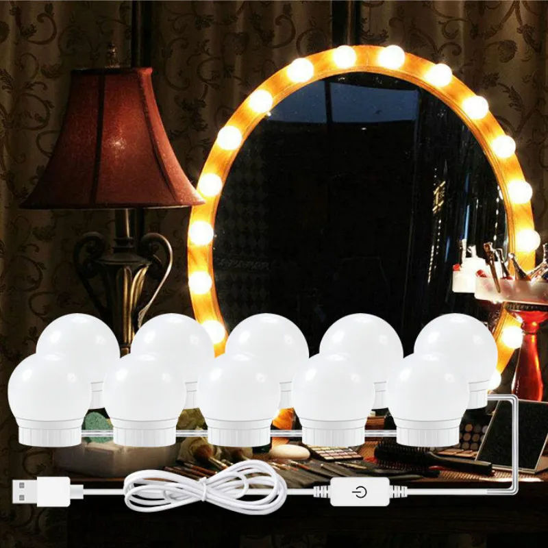 Makeup Wall Lamp Kit For Dressing Table Hollywood Vanity Mirror Light