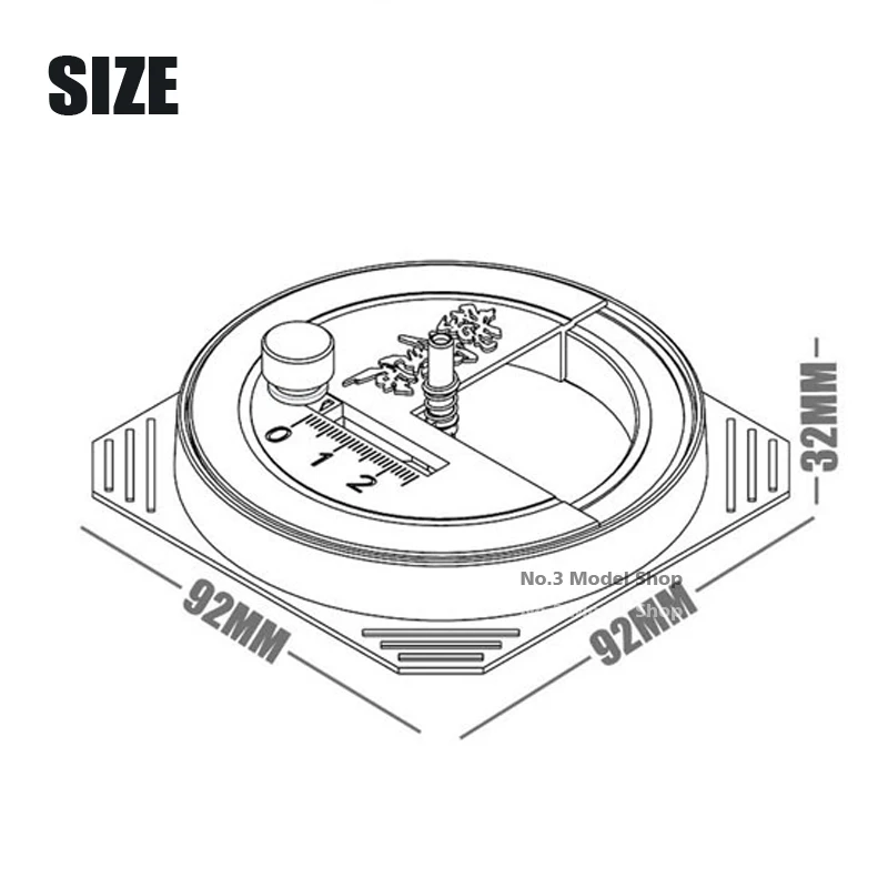 Stepless Adjustment Circular Cutter Cut 1-50mm Round Stickers Mecha Model Making Tool