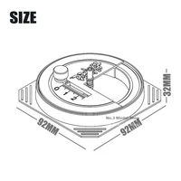 Stepless Adjustment Circular Cutter Easily Cut 1-50mm Round Stickers Mecha Model Making Tool 2