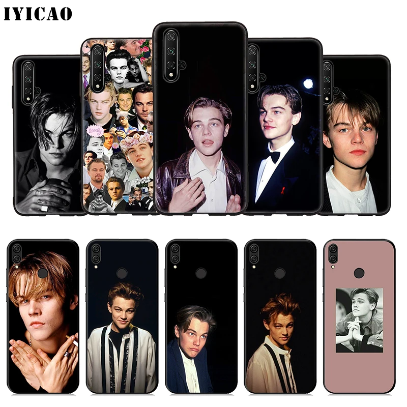 IYICAO Leonardo Dicaprio Young Soft Case for Huawei Honor 20 10 9X 9 8X 8C 8 7X 7A 6A Lite Pro View Note Phone Cover |