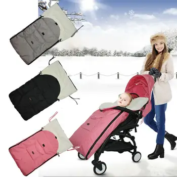 

Baby Winter Warm Stroller Sleeping Bags Newborn Infant Baby Blanket Plush Linen Swaddle Wrap Sleeping Bag Outdoor Accesorries