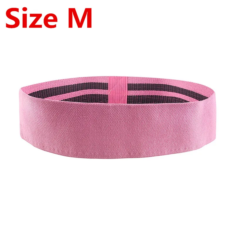 Pink M Практичные Эспандеры для фитнеса Для Йоги высококачественные латексные противоскользящие эластичные ленты для тренажерного зала, тянущаяся повязка, оборудование для упражнений - Цвет: Pink M