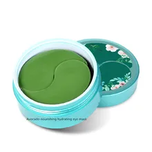 Маска для глаз авокадо 60 штук Осветляющий темный круг Сумки для глаз Осветляющий Тонкие глаза Укрепляющий против морщин Увлажняющий