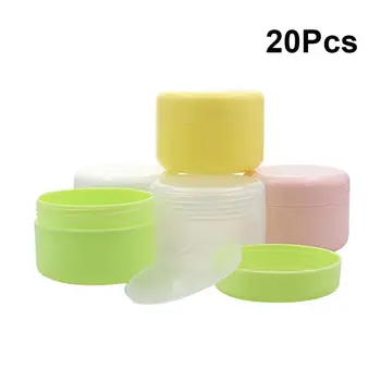 

20pcs Cream Jar Plastic Practical Travel Small Empty Cream Jar Pot Empty Cream Jar Cosmetic Empty Jars for Cosmetic