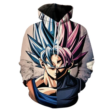 

Dragon Ball Winter Hoodies Son Goku 3D Unisex Sweatshirts Men Women Hoodie Comic Casual Tracksuit Pullover Streetwear DropShip