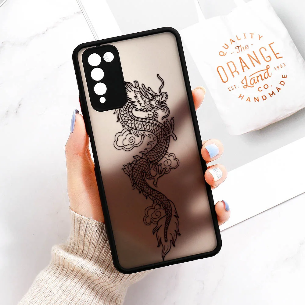 P30 Pro Case For Huawei P40 Lite Cover Dragon Back Funda For Huawei P Smart 2021 Honor 10X Lite 8X 20 Nova 5T Y9 Prime 2019 Case