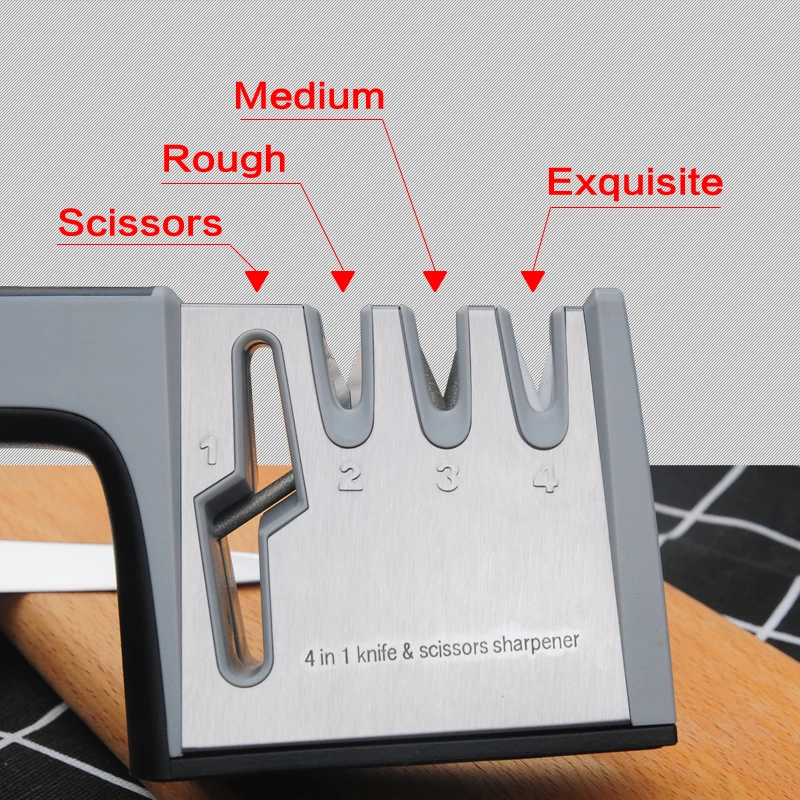 Точилка алмазные кухонные инструменты из нержавеющей стали заточка ножей точилка для ножей ножницы для забрасывания камнями нож слайкер с коробкой