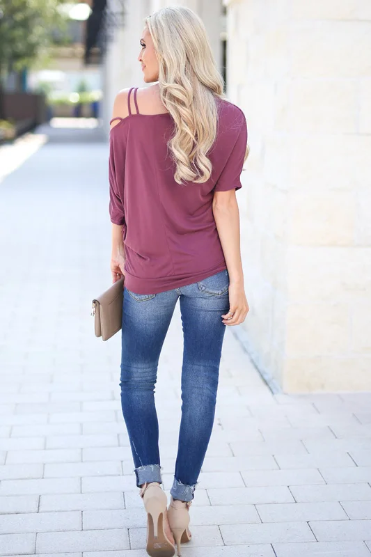 Loose Casual Short T-Shirts Women One Shoulder Off Sexy Cotton T-Shirt Short Sleeve Summer New Solid Tops Fashion Clothings