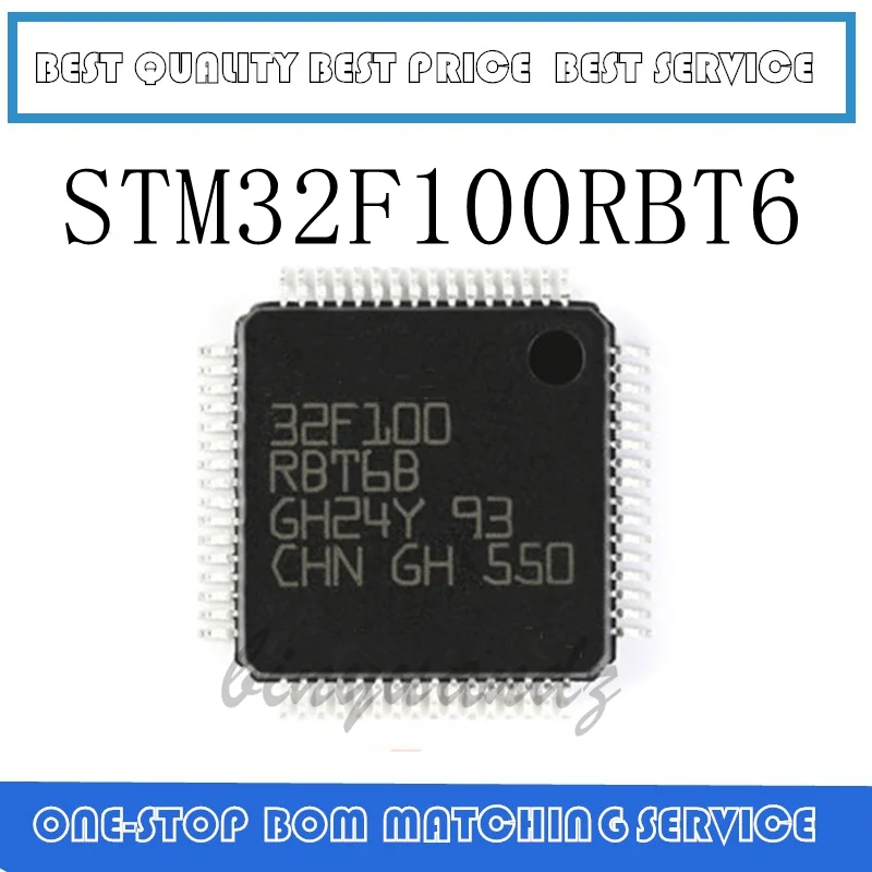 10 шт./лот STM32F100RBT6 32F100 RBT6 QFP-64 микроконтроллер