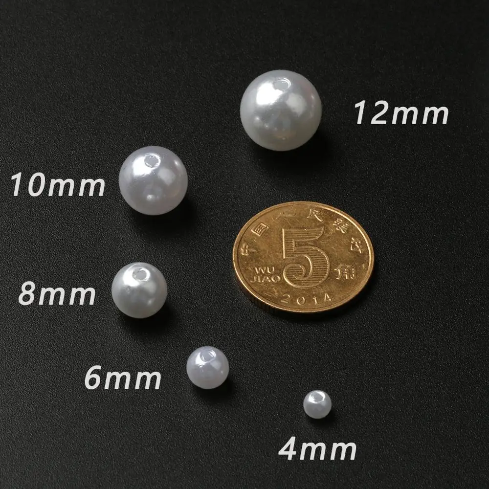Elegant Beige and White Imitation Pearl Beads