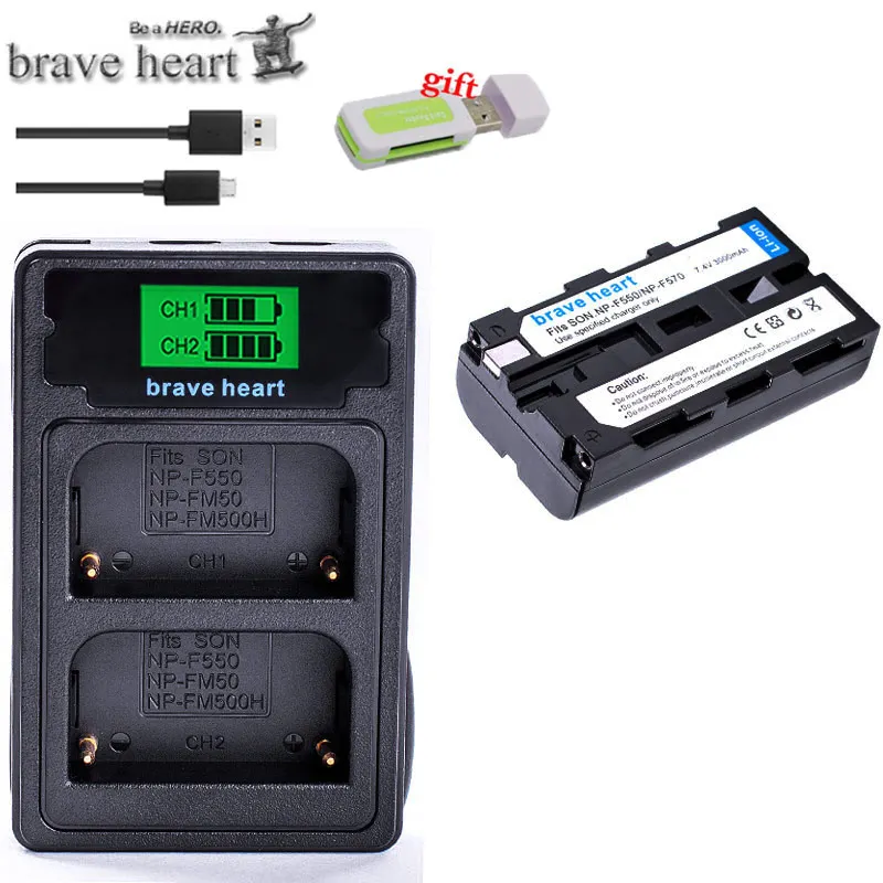chagrer and 1battery USB зарядное устройство 4x bateria NP-F570 NP-F550 NP-F330 NP F550 NP F330 F750 Батарея для sony CCD-SC55 CCD-TRV81 DCR-TRV210 MVC-FD81 Hi-8 - Цвет: chagrer and 1battery