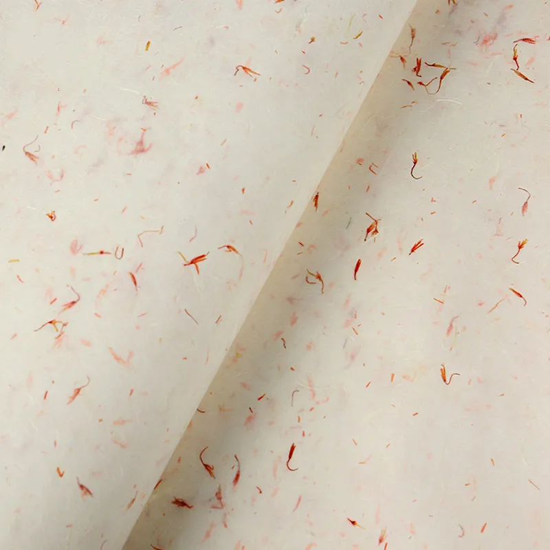 Rice Paper Papel Arroz Red Flower Tea Xuan Chinese Calligraphy Painting Half-Ripe Brush Writing |