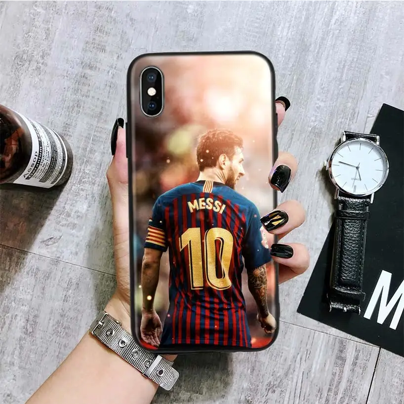 Lionel Messi черный чехол для телефона для Apple IPhone 11 Pro XS MAX XR 7 8 6 6S Plus X 10 Ten 5 5S SE Coque Shell