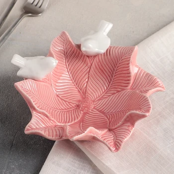 

Dish "Doves on a flower", 16.5 × 18 cm, pink