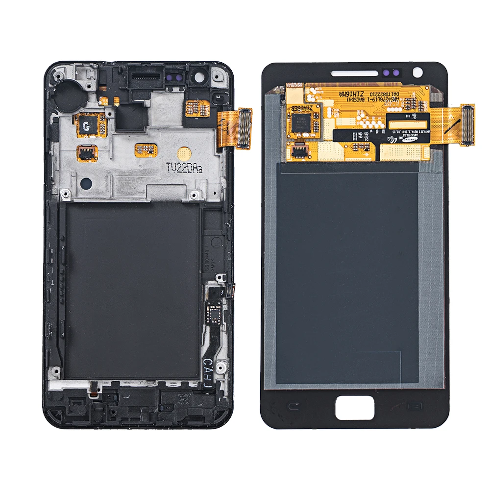 4," для samsung Galaxy S2 lcd сенсорный экран дигитайзер в сборе для samsung i9100 дисплей с рамкой Замена GT-I9100