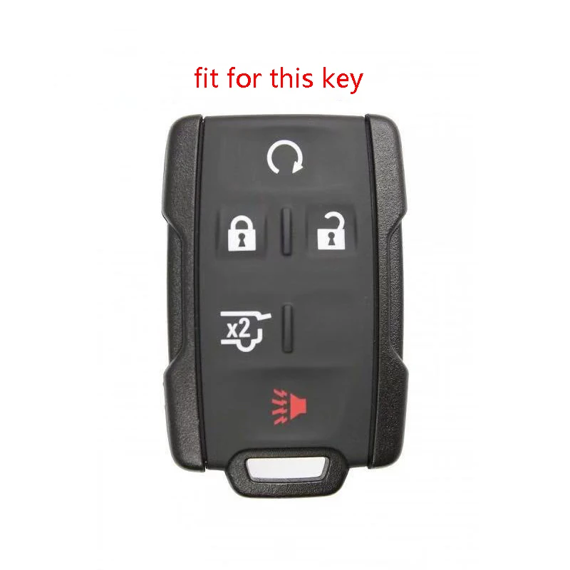 Силикагелевый чехол для ключей для GMC Yukon Key, чехол для автомобиля, чехол для Chevrolet Tahoe Suburban 1500 Sierra, 5 кнопок, набор, автомобильные аксессуары