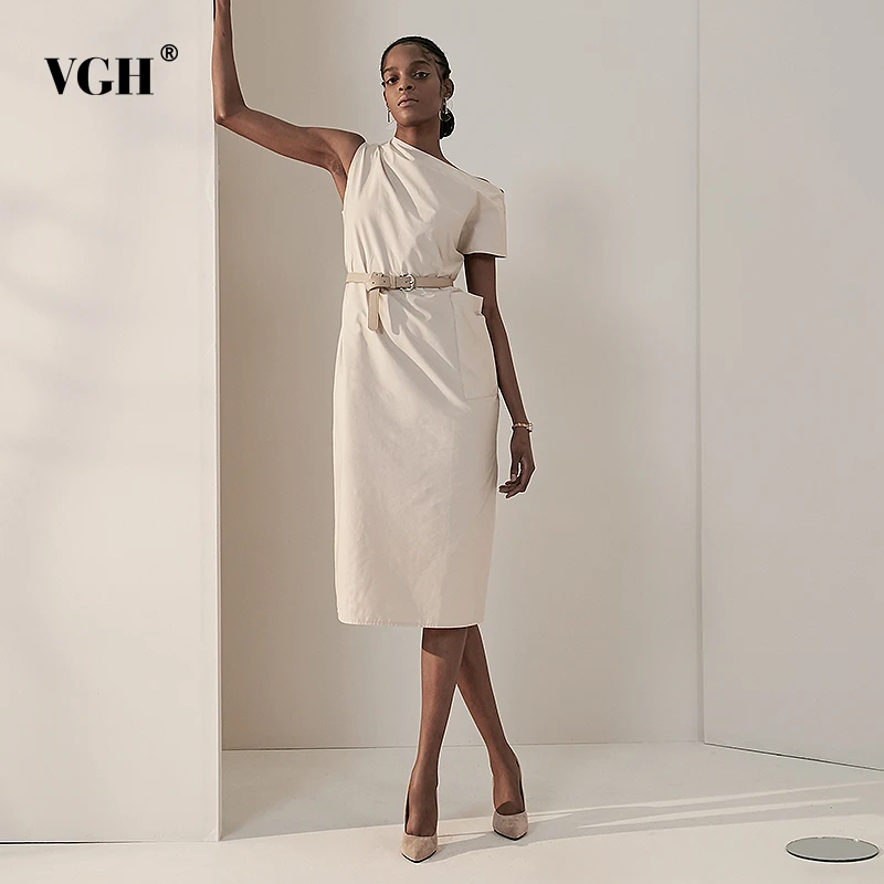 Женская уличная одежда VGH с вырезом лодочкой открытыми плечами бандажные карманы