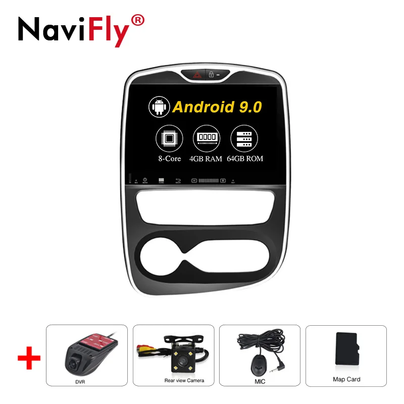 Flash Deal 8Core 4G RAM 64G ROM Android 9.0 Car Multimedia player For Renault Clio 2013 2014 2015 2016 2017 2018  Auto Radio FM RDS WiFi 0