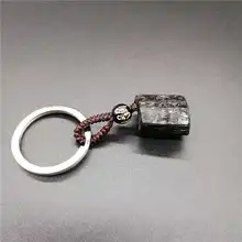 Черный турмалиновый Рудный брелок натуральный кристалл черный турмалин нунатак энергетическая чакра каменный брелок Очищение энергии