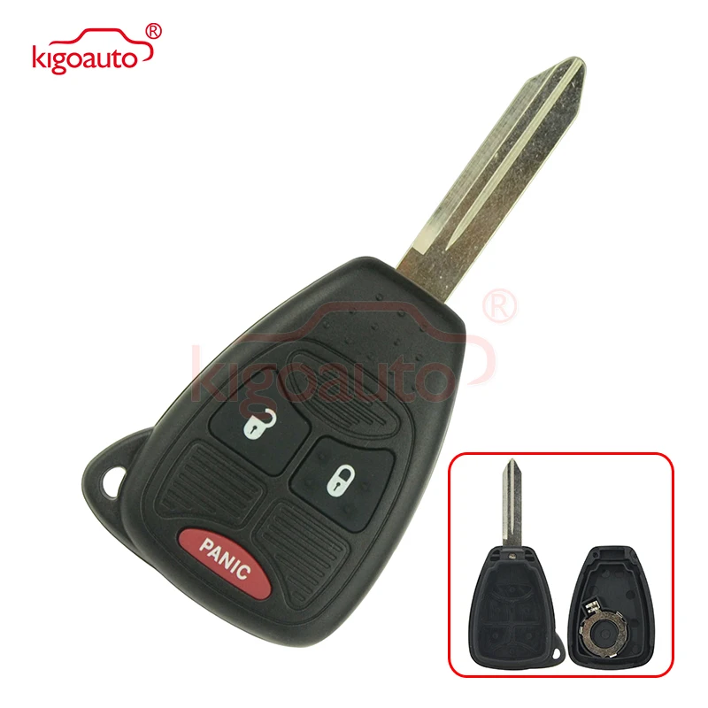 

Kigoauto Car Remote Head Ignition Key Keyless Entry Clicker Fob key shell case for Chrysler Dodge 3 button 2004-2015 OHT692427AA