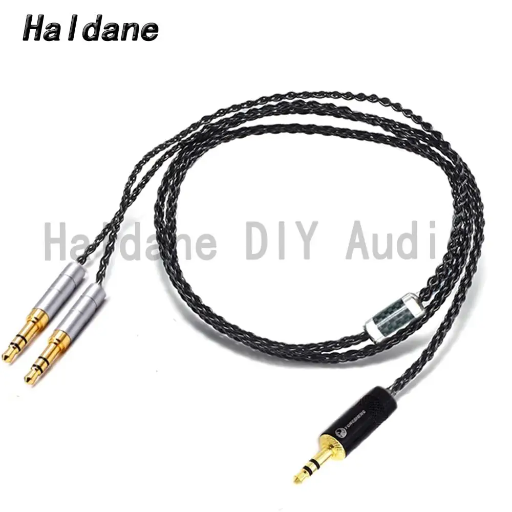 Haldane HIFI Silver Plated Headphone Upgrade Cable for Sundara Aventho focal elegia t1 t5p D7200 D600 D7100 MDR Z7 Headphone DIY