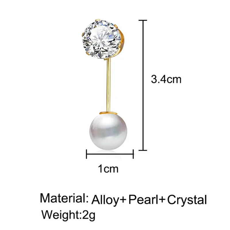 Элегантная Золотая Серебряная жемчужина броши для женщин шарф винтажные булавки-брошки с кристаллами Свадебные ювелирные изделия бижутерия Броши подарок - Окраска металла: 18