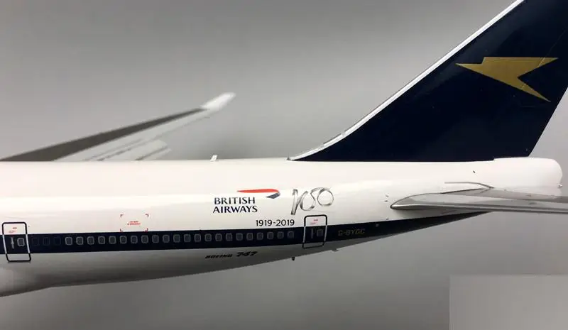 GeminiJets BRITISH AIRWAYS BOAC B747-400 G-BYGC 1/200 литье под давлением модель самолета