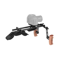 פרקט יד CAMVATE Rig תמיכת כתף Pro עם Manfrotto השחרור המהיר baseplate & רוזט זרוע השלוחה פרקט יד גריפ הזוג C2424 (5)