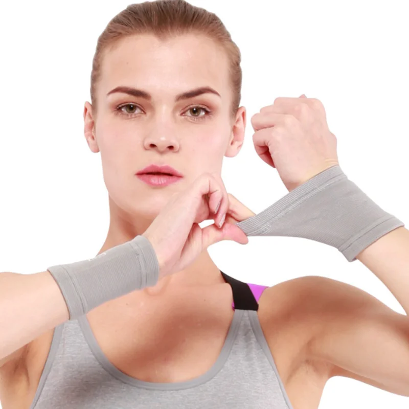 A 1 Pair 1 пара спортивный браслет Скоба для запястья Sweatband Guard спорта тенниса Сквош бадминтон тренажерный зал рука защитный напульсник - Цвет: A 1 Pair