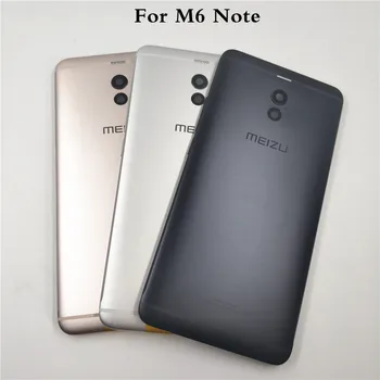 

Original Housing For Meizu M6 Note Metal Battery Back Cover Mobile Phone Replacement Parts Case + Side Buttons + camera Lens