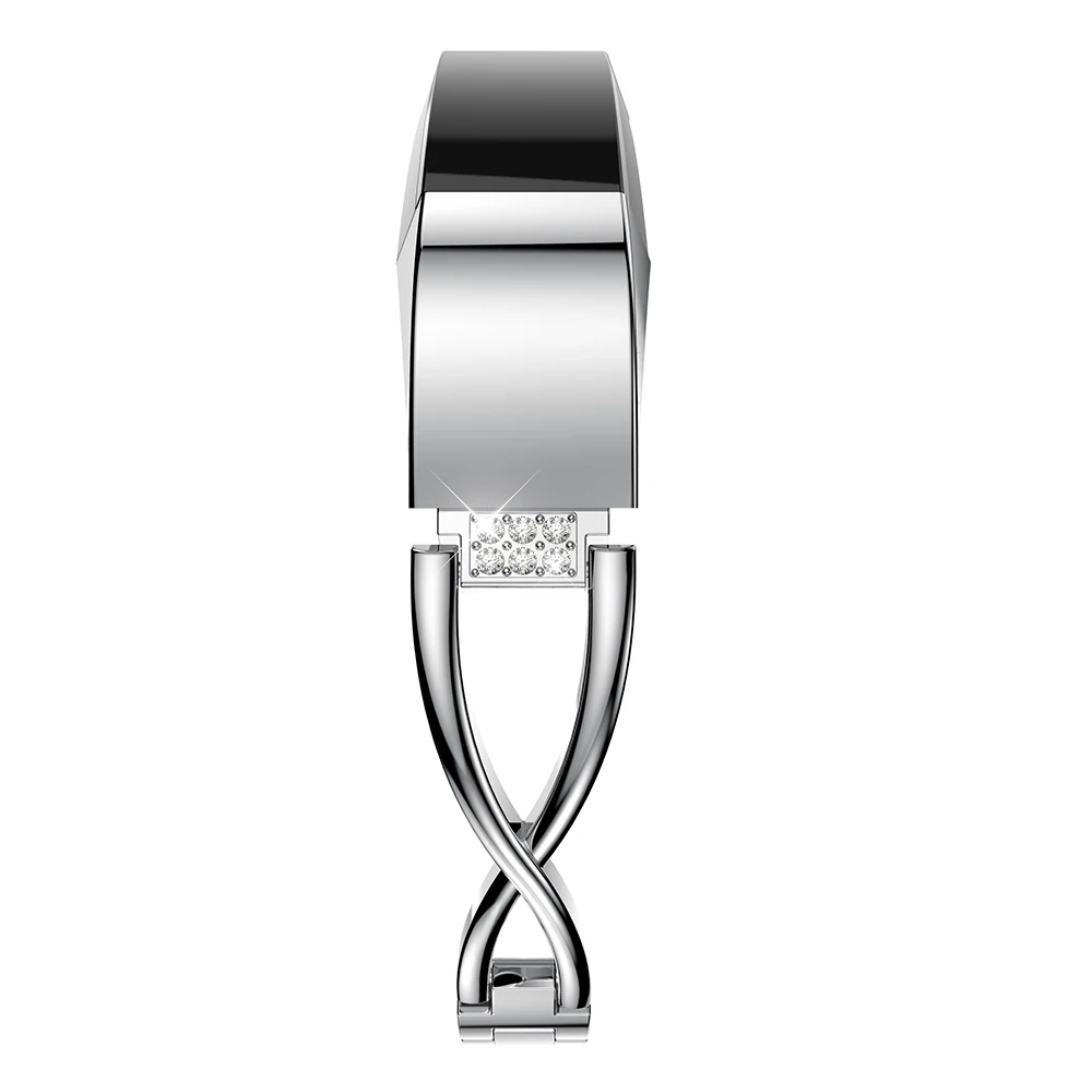 Браслет из нержавеющей стали для Fitbit Alta HR, модный браслет, стразы с бриллиантами, Браслеты Для Fitbit Alta HR, ремни
