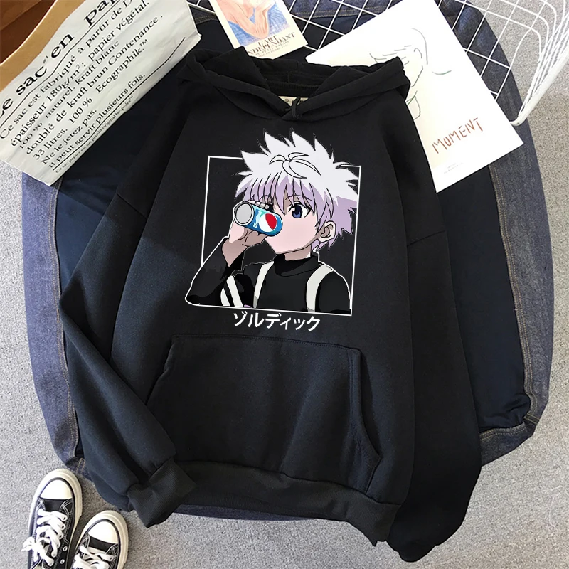 Hunter x-Sudadera con capucha de cazador Killua para hombre y mujer, ropa para parte superior masculina, de manga larga, suelta, para Otoño e Invierno