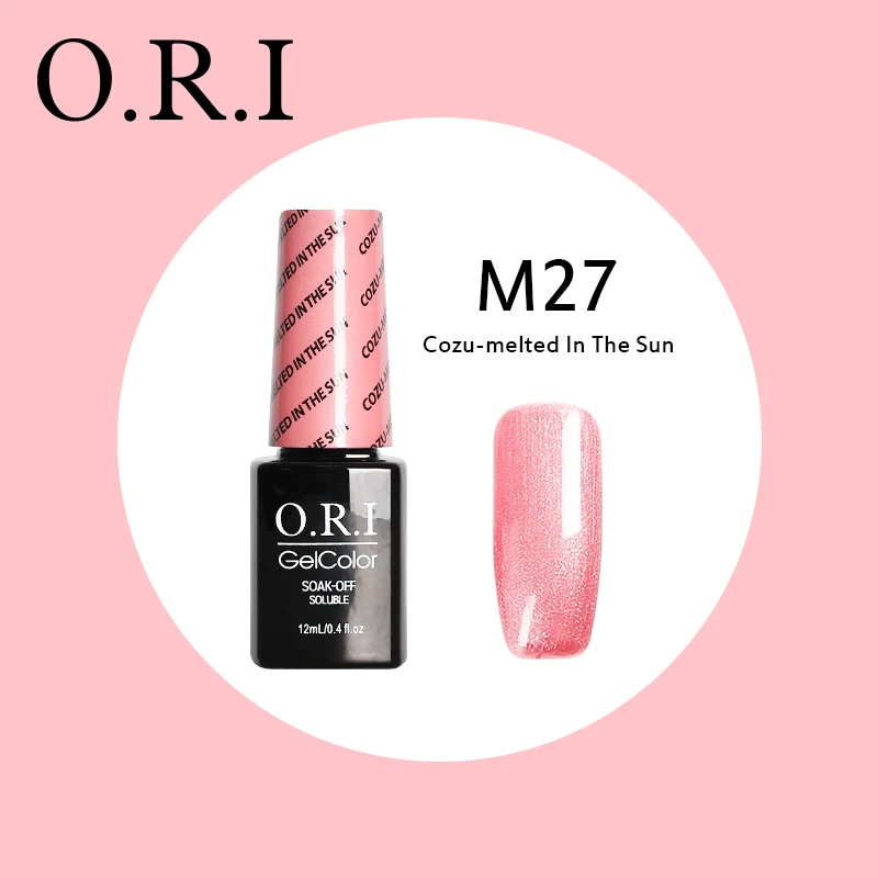 O.R.I 12 мл УФ-гель для ногтей УФ светодиодный лак для ногтей Гибридный впитывающий Гель-лак для ногтей Opies Гель-лак для ногтей - Цвет: M27