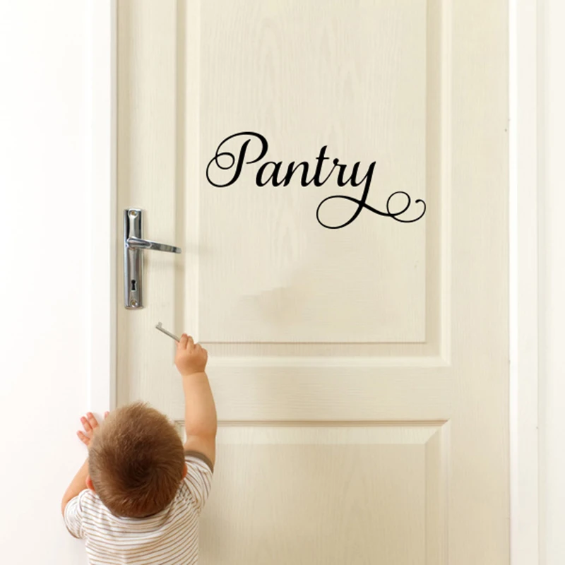 Pantry Door Sticker Decal Pantry Label Wall Sticker Decal Pantry Kitchen Vinyl Decal Sticker Decor (2)