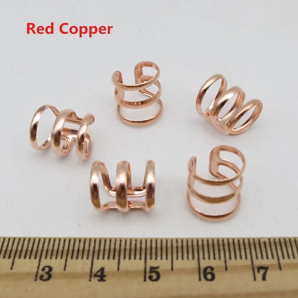 5 шт.-10 шт. медные регулируемые волосы дреды косы дредлок бусины ...